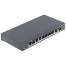 8-portový gigabitový PoE switch so SFP portom pre IP CCTV monitoring Hikvision DS-3E0510P-E
