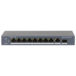 Switch Gigabit PoE de 8 puertos con ranura SFP para videovigilancia IP CCTV Hikvision DS-3E0510P-E