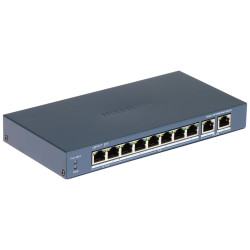 Switch PoE 8 ports Smart Managed 2x Gigabit Uplink 110W Hi-PoE LAN CCTV Hikvision DS-3E1310HP-EI(B)