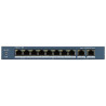 Switch PoE 8-port Smart Managed 2x Gigabit Uplink 110W Hi-PoE LAN CCTV Hikvision DS-3E1310HP-EI(B)