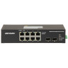 Switch PoE Gigabit 8 ports 110W Hi-PoE SFP Montage sur rail DIN Industriel Hikvision DS-3T0510HP-E/HS