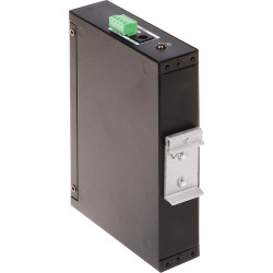 מתג PoE מנוהל 4 יציאות 10/100 Mbps עם יציאת Uplink RJ45 Gigabit אחת ויציאת Uplink SFP אחת להרכבה על מסילת DIN Hikvision DS-3T130