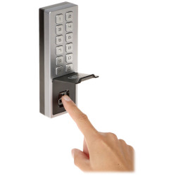 Autonomt kodlås passerkontroll fingeravtrycksläsare RFID WiFi Bluetooth IP65 IK08 för utomhusbruk Hikvision DS-K1T805MBFWX