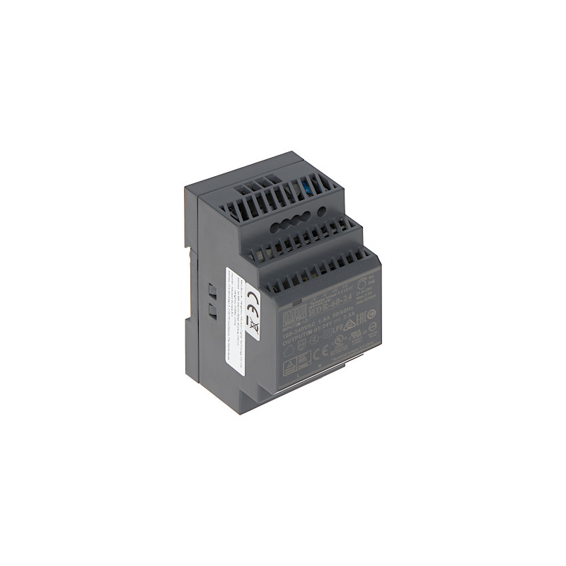 24V DC 2.5A 60W 开关电源工业导轨安装可调式 Hikvision DS-KAW60-2N