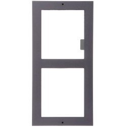 Carcassa de superfície per a sistemes de videoporter modulars de 2 mòduls grafit alumini Hikvision DS-KD-ACW2