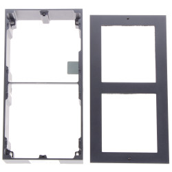 Opbouwbehuizing voor modulaire video-intercomsystemen 2-module grafiet aluminium Hikvision DS-KD-ACW2