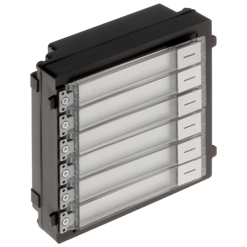 6-Button Call Module for Modular IP Video Intercom Surface or Flush Mount Hikvision DS-KD-KK