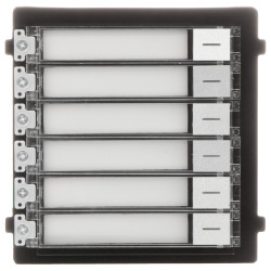6-Button Call Module for Modular IP Video Intercom Surface or Flush Mount Hikvision DS-KD-KK