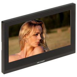 IP Videotürsprechanlage Innenstation Monitor 7 Zoll Touchscreen LCD Intercom Hikvision DS-KH6351-WTE1