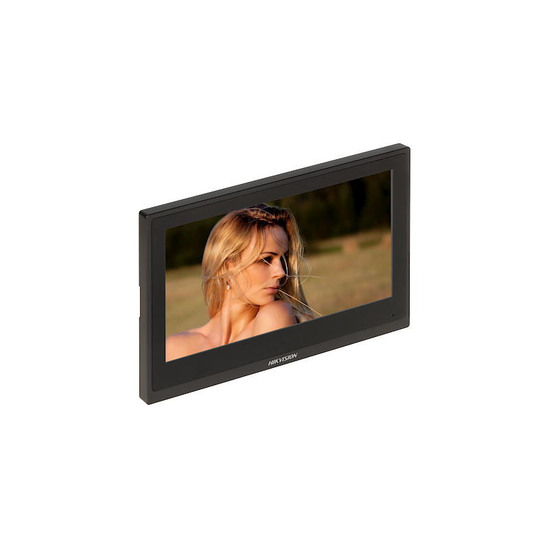 IP Videotürsprechanlage Innenstation Monitor 7 Zoll Touchscreen LCD Intercom Hikvision DS-KH6351-WTE1