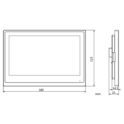 IP Videotürsprechanlage Innenstation Monitor 7 Zoll Touchscreen LCD Intercom Hikvision DS-KH6351-WTE1