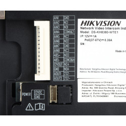 פנל פנימי לאינטרקום וידאו IP Wi-Fi 7 אינץ' LCD מסך מגע תחנת בסיס צג מערכת שמע דו-כיוונית Hikvision DS-KH8380-WTE1