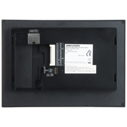 Monitor interior IP Wi-Fi para vídeo porteiro 7 polegadas IPS Hik-Connect Alarme Intercomunicador tátil prateado Hikvision DS-KH