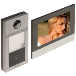 Kit de vídeo porteiro IP WiFi 7 polegadas monitor estação de porta Full HD PoE sistema completo de controlo de acessos Hikvision