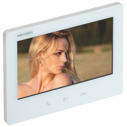 Камплект відэадамафона HD 2-правадны манітор 7 цаляў сэнсарны Wi-Fi IP65 IK10 Hik-Connect падтынны інтэрком Hikvision DS-KIS704E