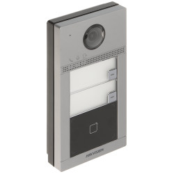 Бездротовий IP Wi-Fi відеодомофон на два абоненти з RFID зчитувачем 2Mpx Full HD IR WDR IK08 IP65 PoE Hikvision DS-KV8213-WME1(C