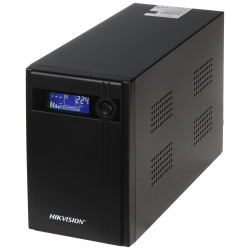 UPS szünetmentes tápegység 2000VA 1200W LCD AVR 4x Schuko CCTV rendszerekhez Tower Hikvision DS-UPS2000/GER