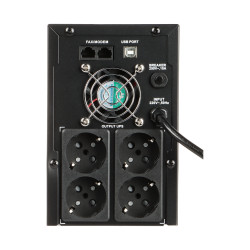 Gruppo di continuità UPS 2000VA 1200W LCD AVR 4x Schuko Alimentazione Emergenza Sistemi CCTV Tower Hikvision DS-UPS2000/GER