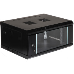 EPRADO 19 inch Wall Mount Rack Cabinet 4U 450mm Glass Door IT CCTV LAN Black Steel EPRADO EPRADO-R19-4U/450-BLUE