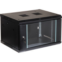 19 inch 6U 450mm Wall Mount Server IT Network Cabinet Glass Door Black EPRADO EPRADO-R19-6U/450-BLUE