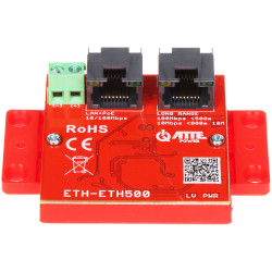 Extender Ethernet PoE Repeater LAN RJ45 Raza 800m 50W Transmisie Date si Alimentare Set Activ CCTV Cablu UTP ATTE ETH-ETH500-SET