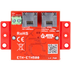 Ethernet PoE plėtiklis LAN RJ45 800m 50W duomenų ir maitinimo perdavimo rinkinys ATTE ETH-ETH500-SET