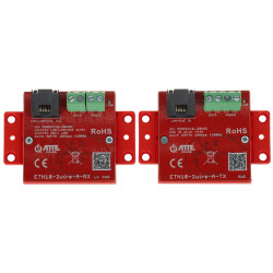 UTP to 2-Wire Converter Set LAN and PoE Transmission 1000m Range Plug and Play IP CCTV Adapter ATTE ETH10-2WIRE-A-SET