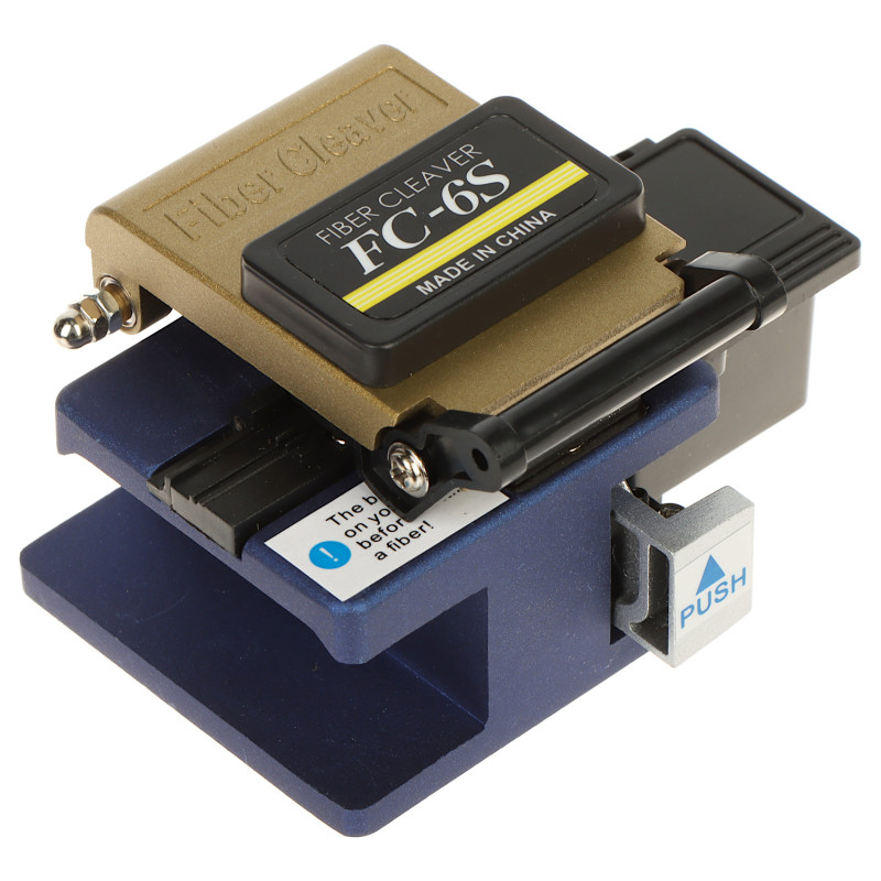 Precision fiber optic cleaver SM MM high durability blade 36000 cuts with case Delta FC-XK6S/A