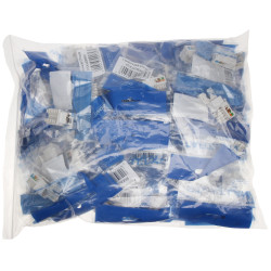 키스톤 RJ45 UTP Cat 5e 모듈러 잭 화이트 툴리스 크로네 커넥터 LAN 네트워크 100개입 Delta Network FX-RJ45-54*P100