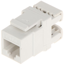 Αρθρωτή πρίζα RJ45 Keystone UTP Cat.6 Λευκή Ταχυσύνδεσμος Krone LSA Σετ 100 τεμαχίων Δικτύου LAN Delta Network FX-RJ45-65*P100