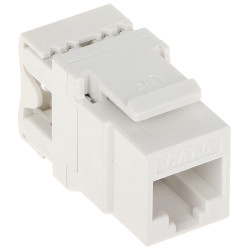 Αρθρωτή πρίζα RJ45 Keystone UTP Cat.6 Λευκή Ταχυσύνδεσμος Krone LSA Σετ 100 τεμαχίων Δικτύου LAN Delta Network FX-RJ45-65*P100