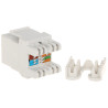 RJ45 Keystone Module UTP Cat.6 Wit Snelkoppeling Krone LSA Set van 100 stuks LAN Delta Network FX-RJ45-65*P100