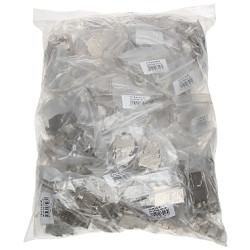 RJ45 Keystone Jack Toolless FTP Cat.6a Shielded Metal Silver 50-piece Set LAN Network Delta FX-RJ45-6A-01*P50