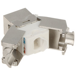 RJ45 Keystone Jack Shielded FTP UTP Cat 6A Toolless Silver 50 pcs Set Krone Delta FX-RJ45-6A-16*P50