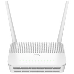 เราเตอร์ Wi-Fi 5 GPON EPON AC1200 กิกะบิต Dual Band 2.4 5GHz 1200Mbps Beamforming IPv6 FTTH CUDY GP1200