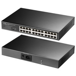 Tinklo komutatorius 24 prievadų Gigabit Ethernet 10/100/1000 Mbps RJ45 Rack Desktop metalinis CUDY GS1024