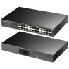 Tinklo komutatorius 24 prievadų Gigabit Ethernet 10/100/1000 Mbps RJ45 Rack Desktop metalinis CUDY GS1024