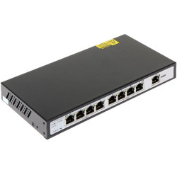 Switch PoE 8 porturi 100Mbps 120W VLAN mod Long Range 250m sursa inclusa GTS GTS-A1-10-81