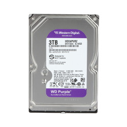 3TB HDD für Überwachungssysteme 3.5 Zoll SATA III 6Gb/s AllFrame 4K Technologie 24/7 Betrieb NVR DVR WESTERN DIGITAL HDD-WD34PUR