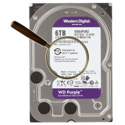 Disker kalet 6TB SATA III evit reizhiadoù gwelet dre CCTV 24/7 gant teknologiezh AllFrame 4K Cache 256MB WESTERN DIGITAL HDD-WD6