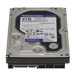 Жорсткий диск HDD 8TB для моніторингу реєстратора SATA III 3.5 7200 об/хв AllFrame AI Surveillance Purple Pro WESTERN DIGITAL HD