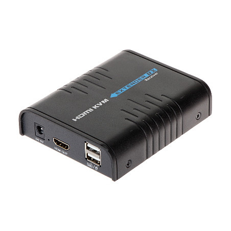 HDMI en USB extender ontvanger via UTP RJ45 kabel HDbitT bereik tot 100m Full HD 1080p muisbesturing LAN SIGNAL HDMI+USB-EX-100/
