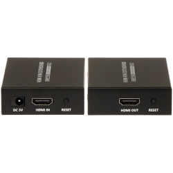 ตัวขยายสัญญาณวิดีโอและข้อมูลผ่านสายเครือข่าย UTP RJ45 ชุด KVM 4K UHD 70 เมตร HDR PoC แบบแอคทีฟ Delta Multimedia HDMI+USB-EX-70-4