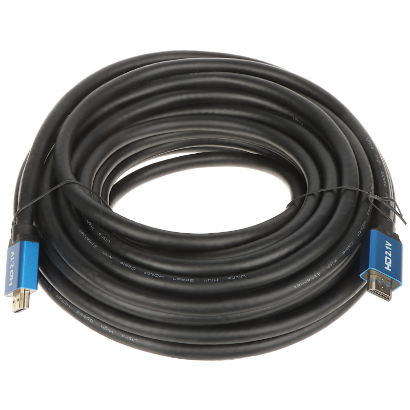 Câble professionnel 8K Ultra High Speed UHD 48Gbps connecteurs plaqués or 24AWG longueur 15m Delta HDMI-15-V2.1