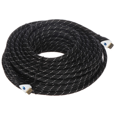 HDMI 25m High Speed kabelis su Ethernet 1.4b 24AWG paauksuotas 4K 3D HDR ARC Delta HDMI-25-PP