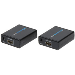 Επέκταση HDMI μέσω καλωδίου UTP Cat 5e 6 Full HD 1080p Εμβέλεια έως 60m Σετ Πομπός Δέκτης Τροφοδοτικά Σήμα Ήχου Delta Multimedia