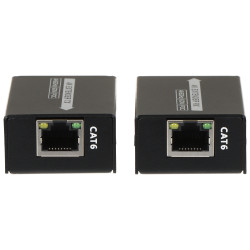 Extender HDMI 4K UHD 60m prin cablu RJ45 Cat.6/6A/7 HDCP 2.2 PoC Mini Convertor Semnal Video Delta Multimedia HDMI-EX-60-4K-MINI