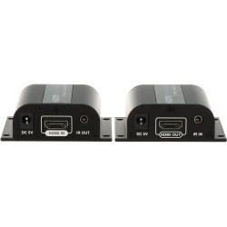 ตัวขยายสัญญาณ HDMI ระดับมืออาชีพผ่านสาย LAN RJ45 4K UHD 70 ม. HDR10 รีโมท IR EDID รองรับ LPCM Delta Multimedia HDMI-EX-6IR-V4