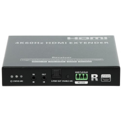 HDMI over IP 4K 60Hz HDR RS-232 S/PDIF ARC 延长器接收器 120m RJ45 网线传输 CEC Delta Multimedia HDMI-EX-IP-4K-X1/RX