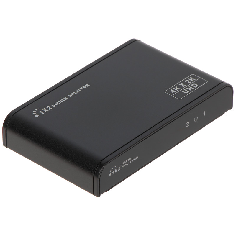 HDMI signaalijaotur 1x2 UHD 4K 2K HDCP 1.4 2.0 aktiivne võimendi metallkorpus kaskaadühendus Full HD SIGNAL HDMI-SP-1/2-HDCP